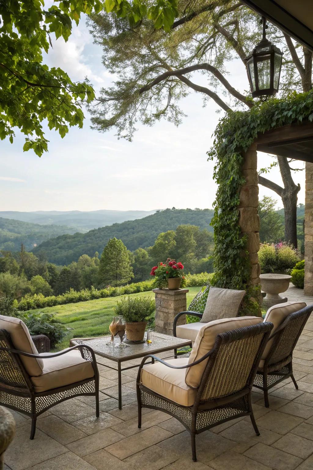 Delight in the beauty of nature from your ideally situated terrace.