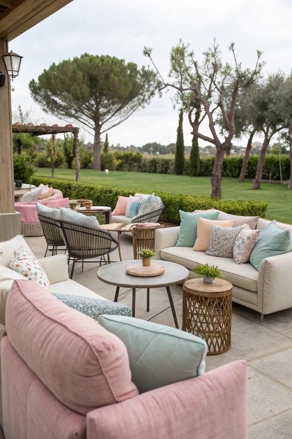 Comforting rest areas provide some relaxing location for attendees to unwind.