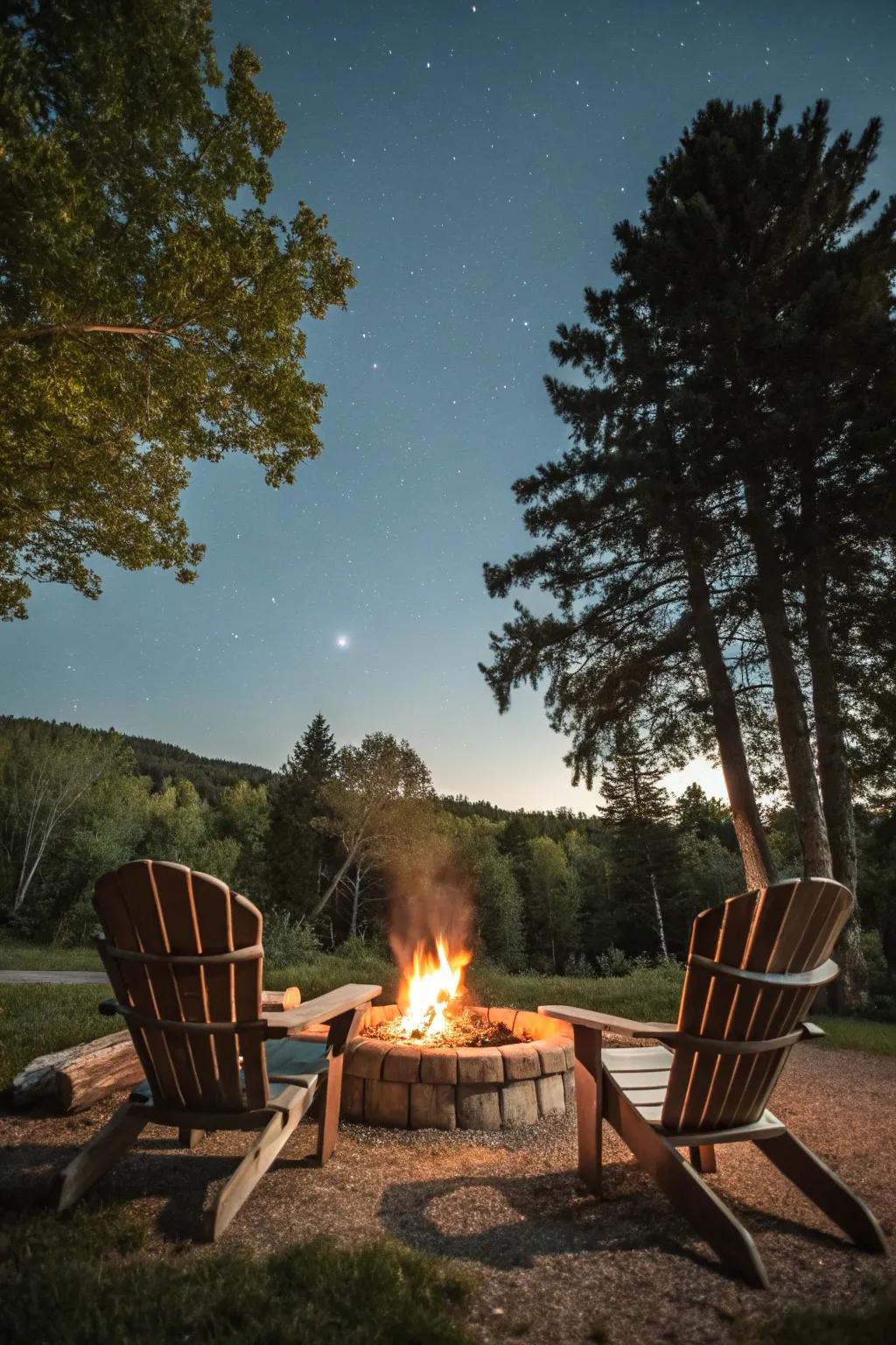 Adirondack chairs offer timeless comfort and style for your outdoor areas.