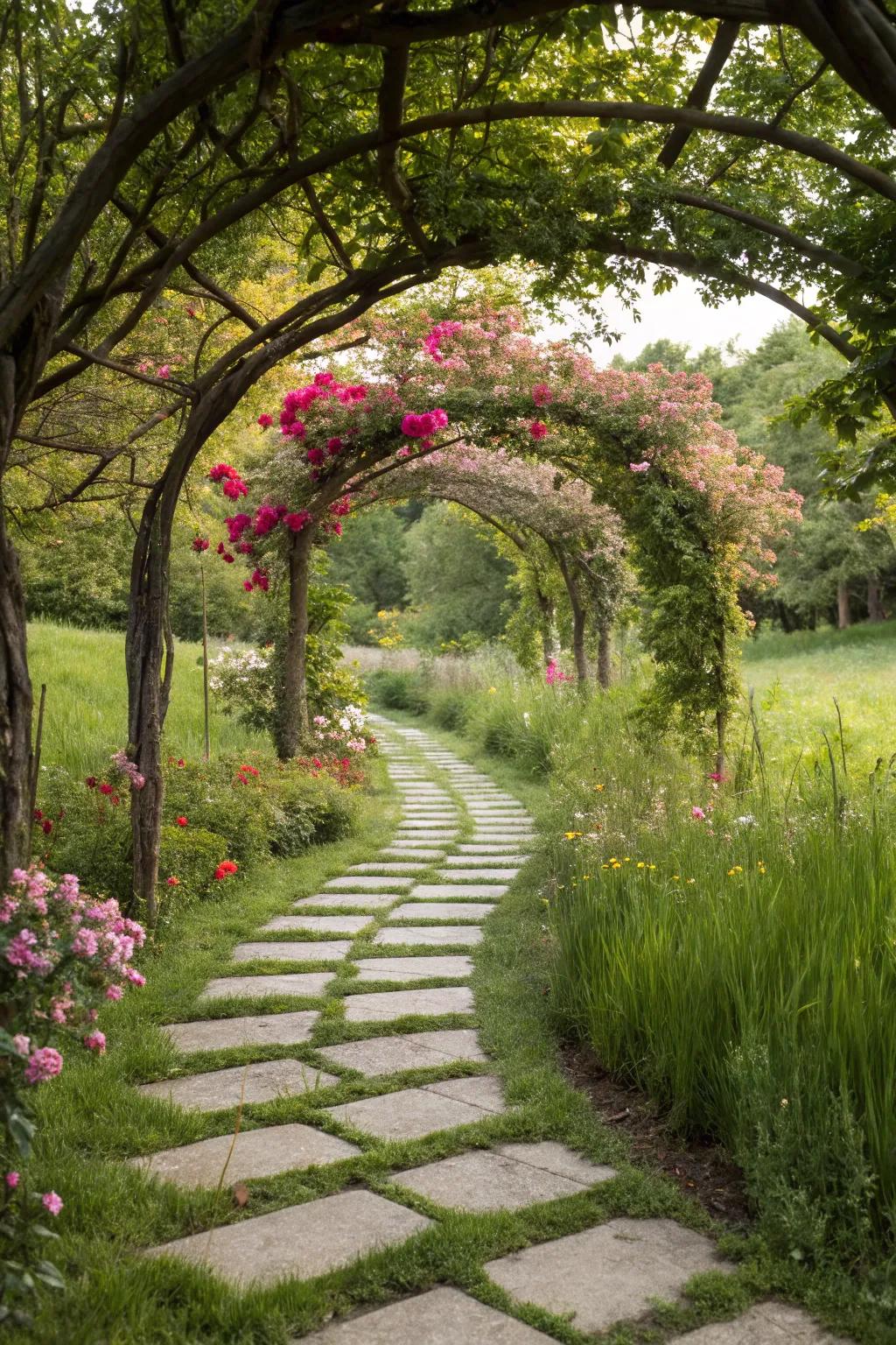 Secret garden paths awaken mystery and enchantment.