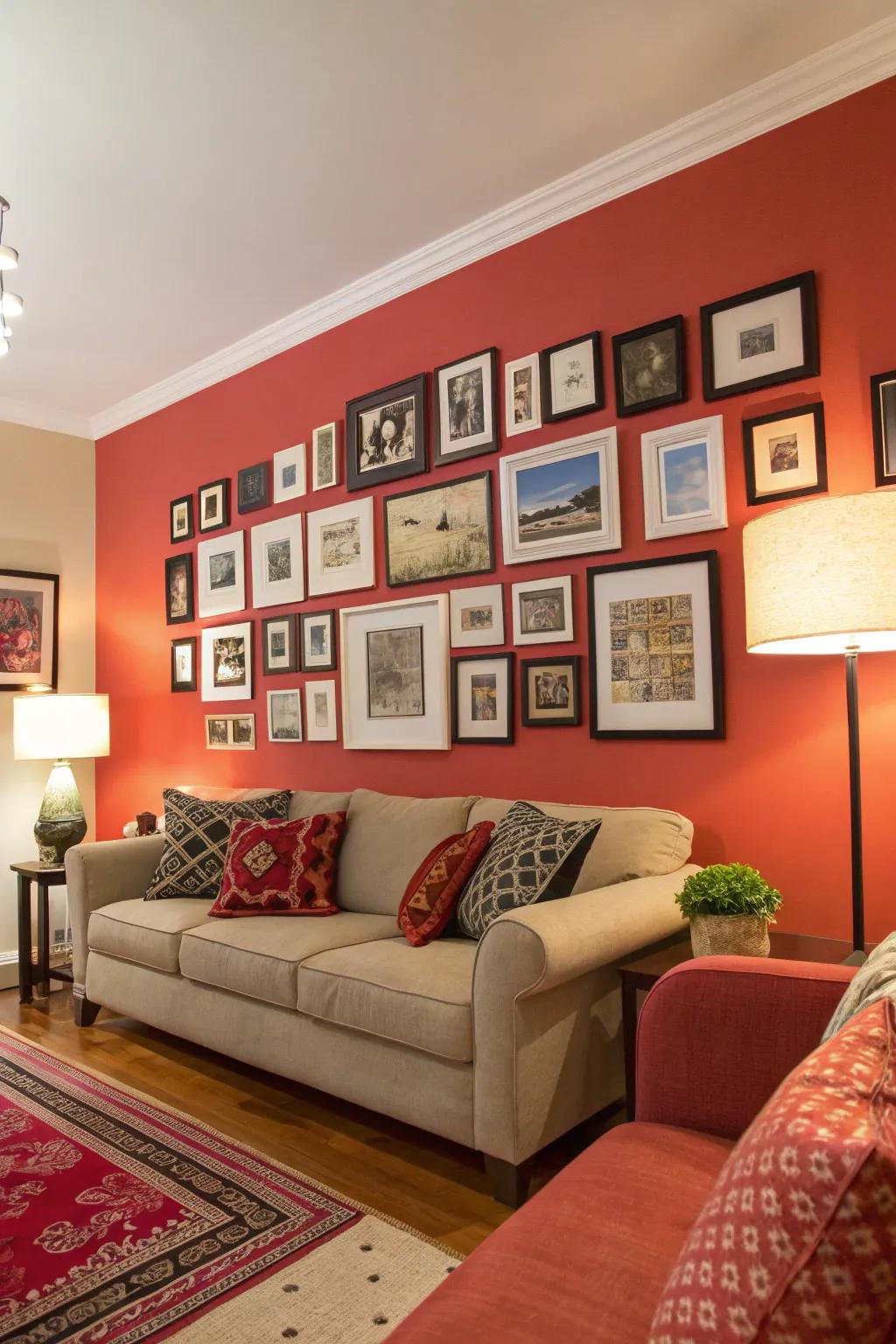 A sensational accent wall that commands attention and sparks dialogue.