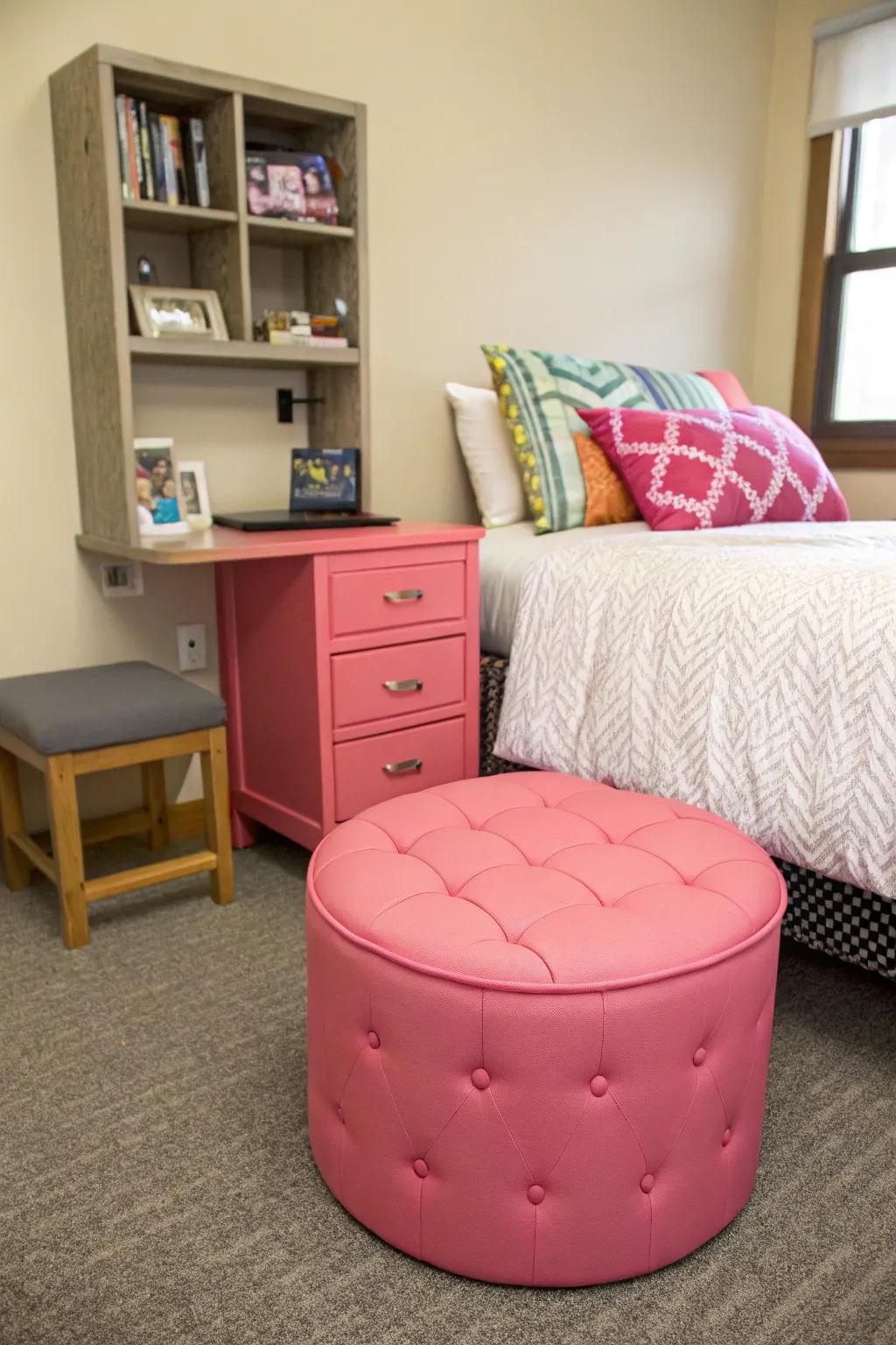 Feature furnishings add functionality and visual interest.