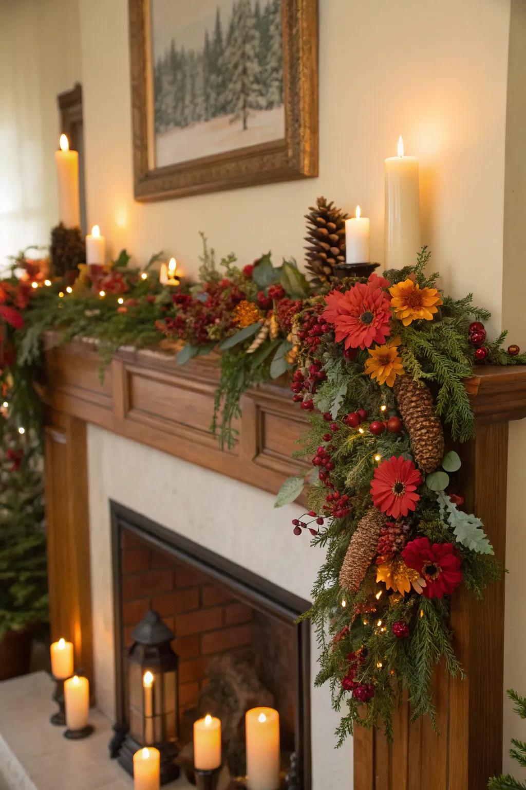 Upgrade your garlands by including lamps for an inviting and festive vibe.
