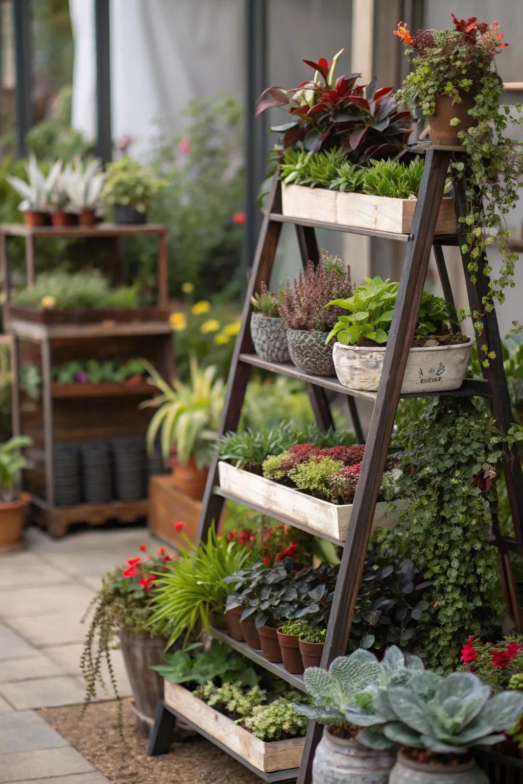 With tiered arrangements, add depth to your botanical displays.