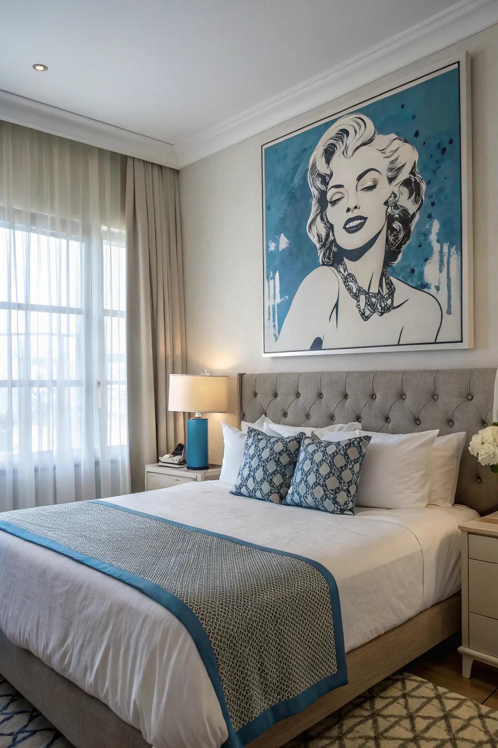 Create peace with monochromatic pop art.