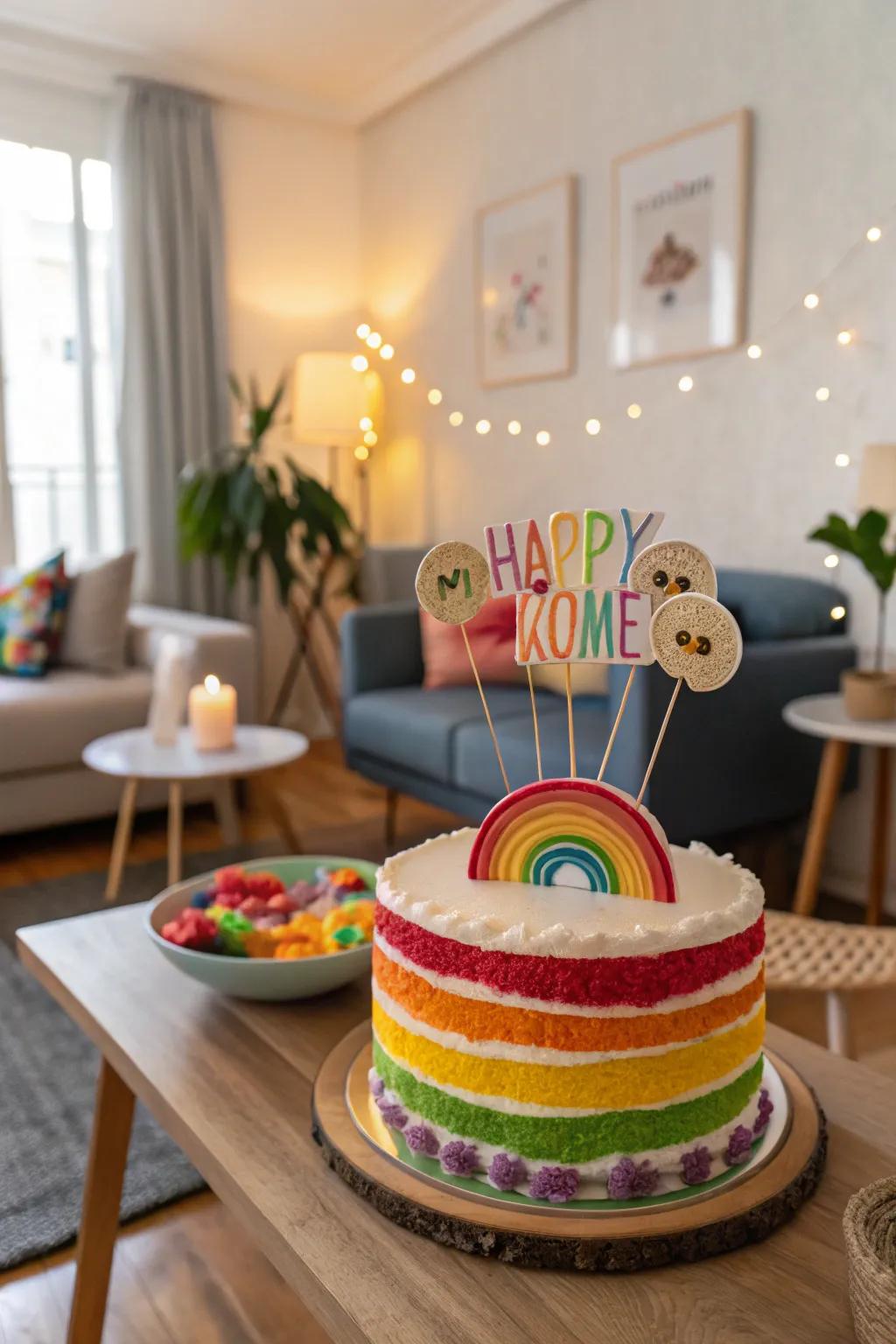 Custom toppers contribute an individualized aptitude to any color spectrum confection.