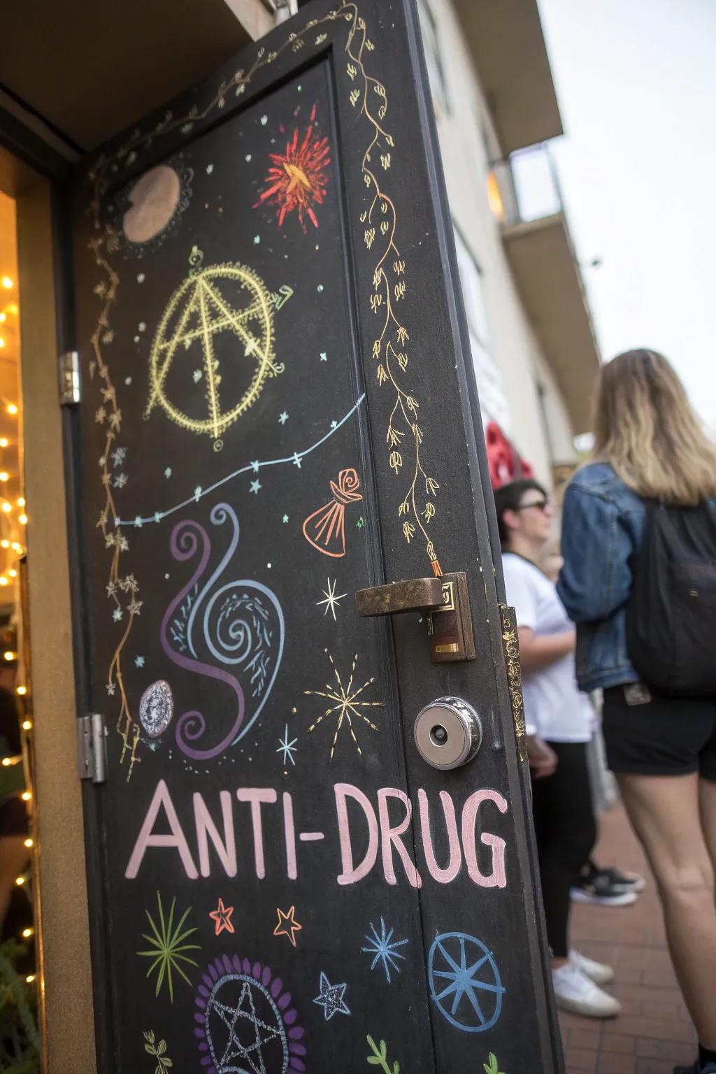 Add a magical touch to your door with a theme that captures attention and delivers an important message.