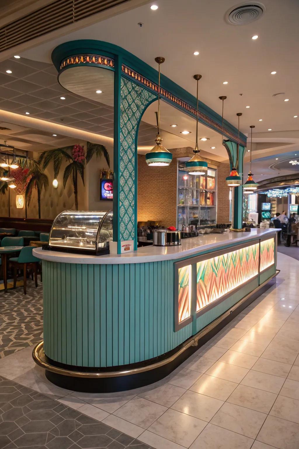 Bespoke aesthetics guarantee your greeting counter remains unparalleled.