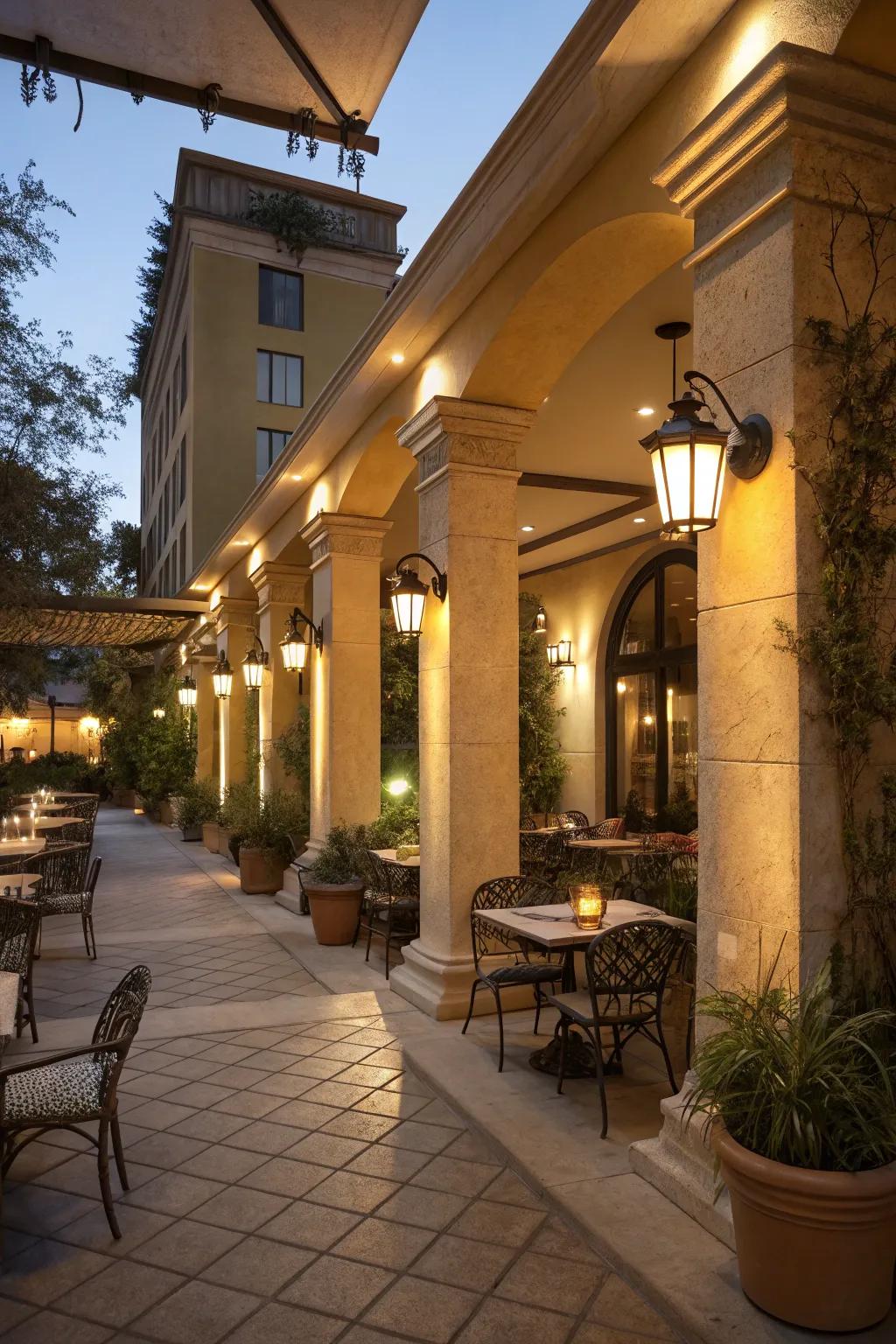 Emphasize spotlights draw consideration to your courtyard's finest features.