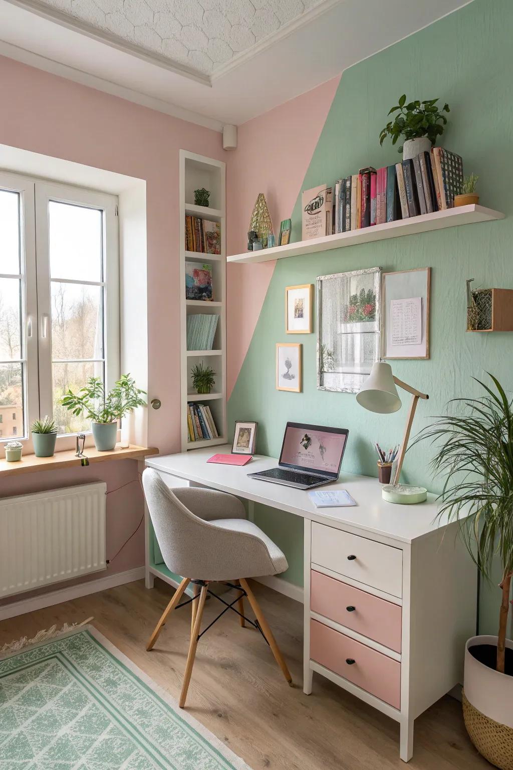 Faint tints provide a gentle and welcoming atmosphere.