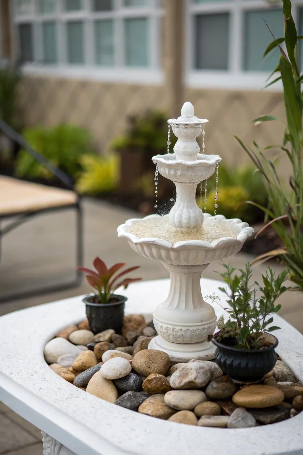 The calming influence of liquid elements.