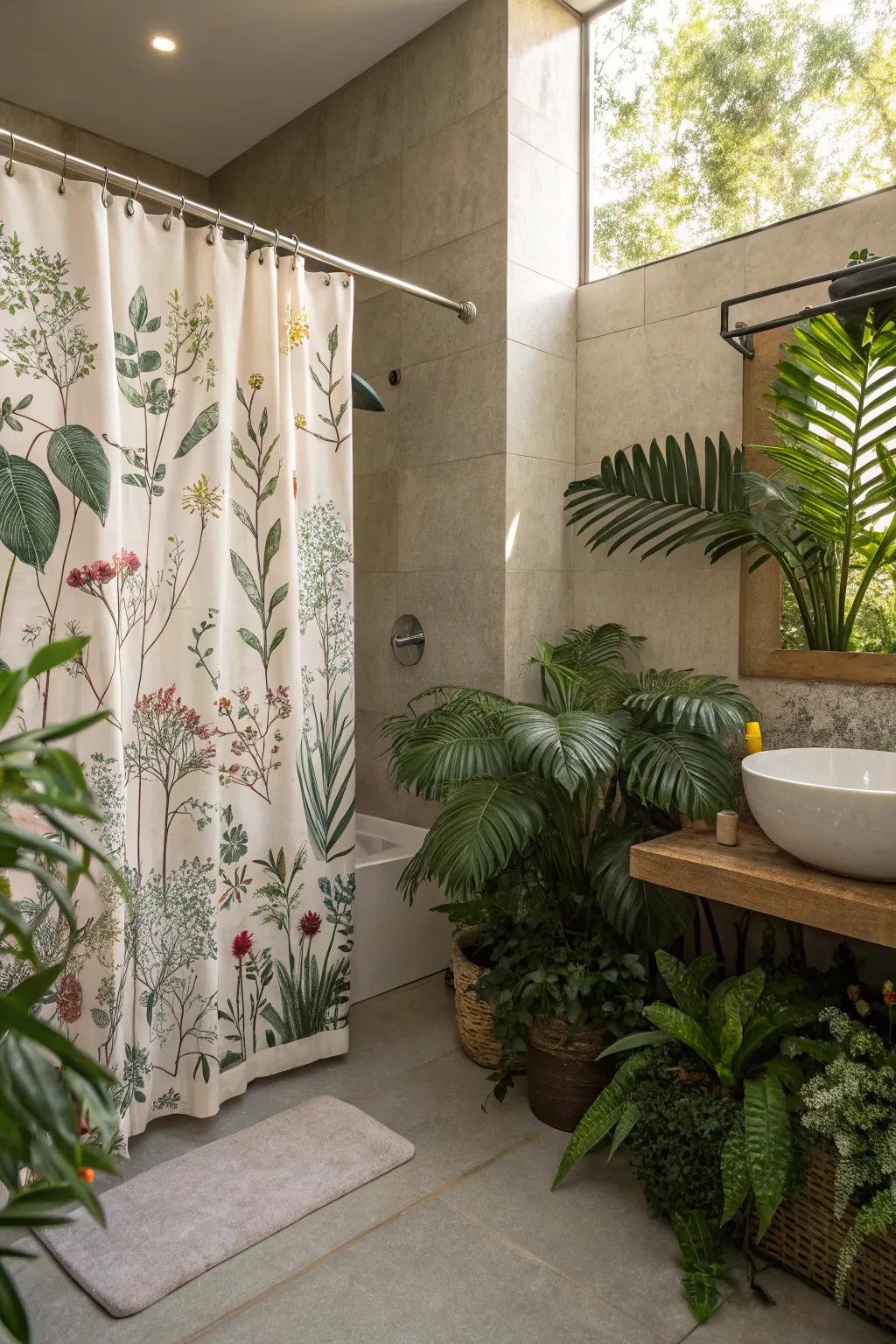 Flower designs welcome nature and quietness.