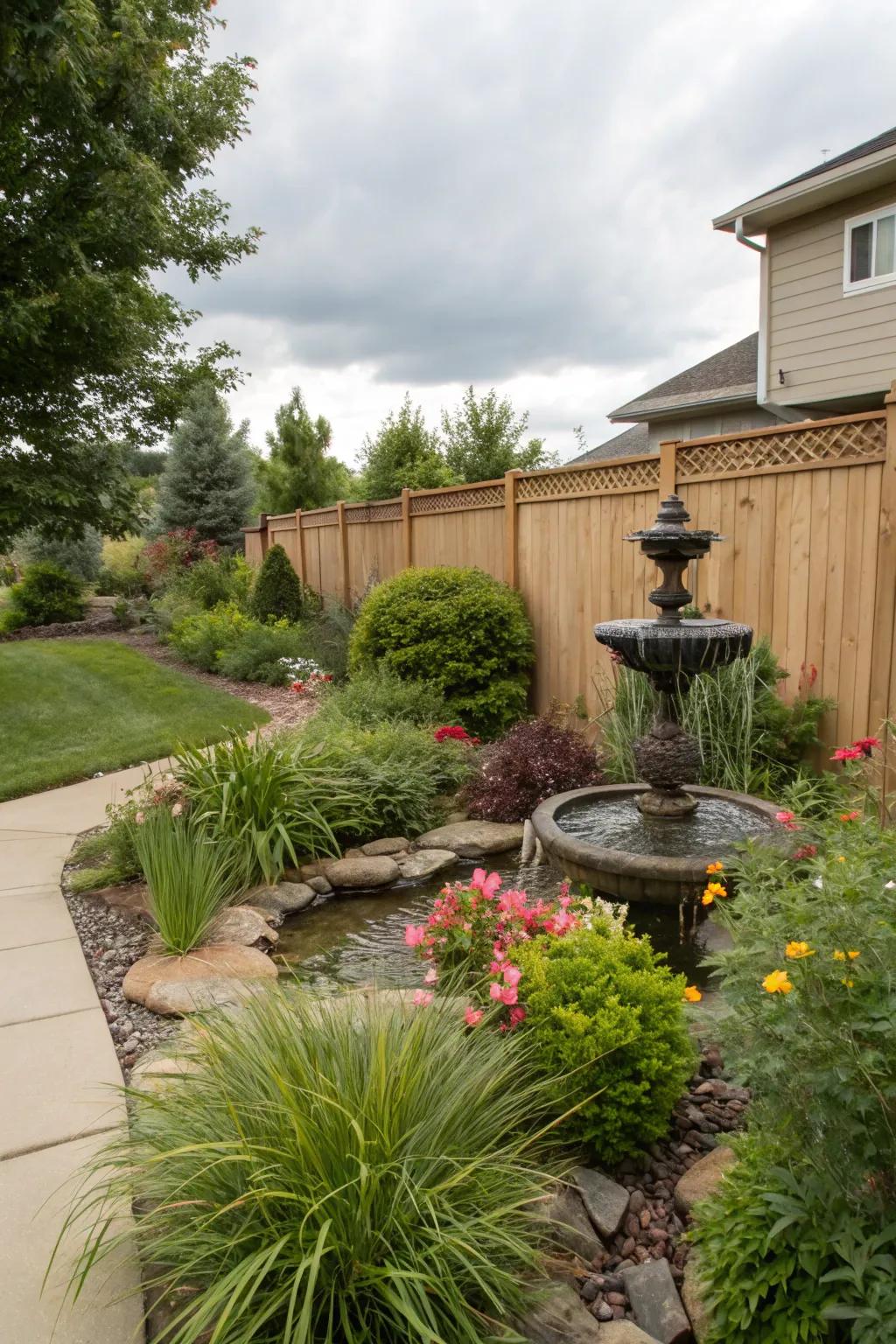 A water feature is the perfect addition for patio tranquility.