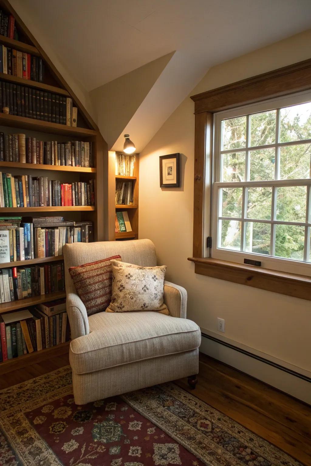 Transform cozy spaces into inviting reading spots.