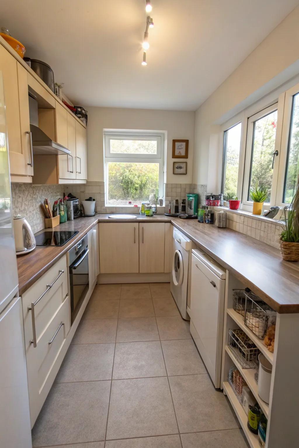 Practical floor layouts improve effectiveness in smaller kitchens.