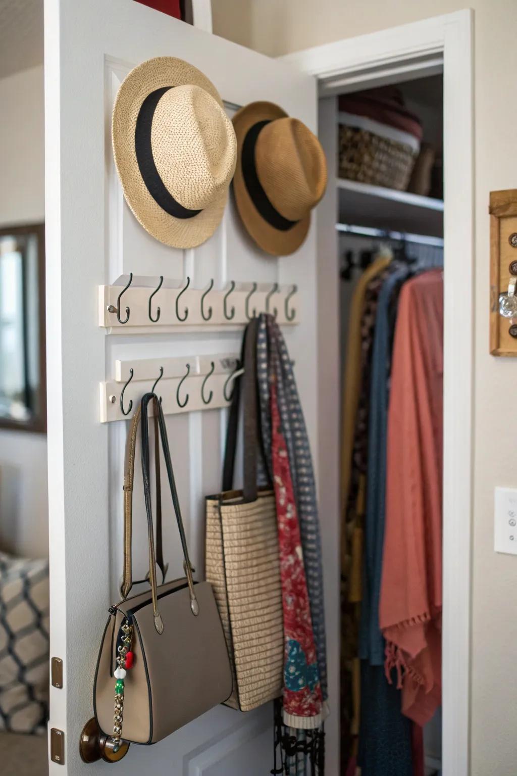 Utilize door space for extra storage efficiency.