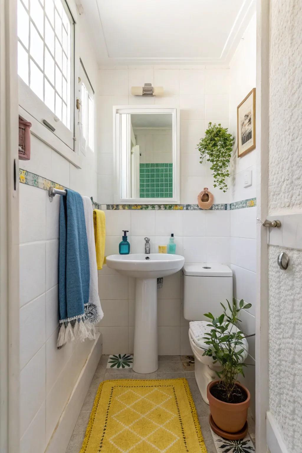 Understated accents bring a hint of personality to the area.