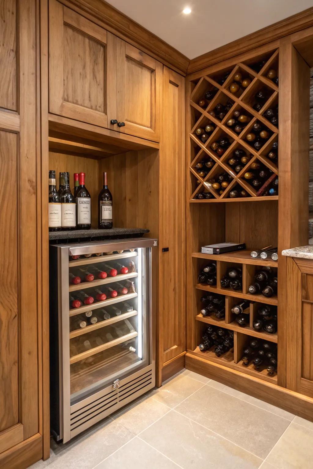 A wine chiller is ideal for sustaining ideal temperatures.