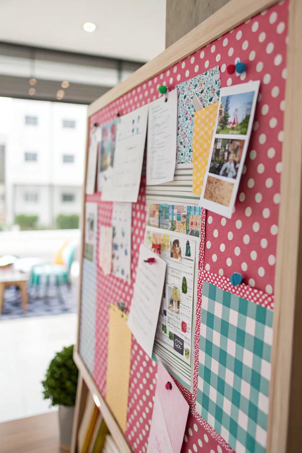 Snug checkered and dotted patterns give a welcoming ambiance.