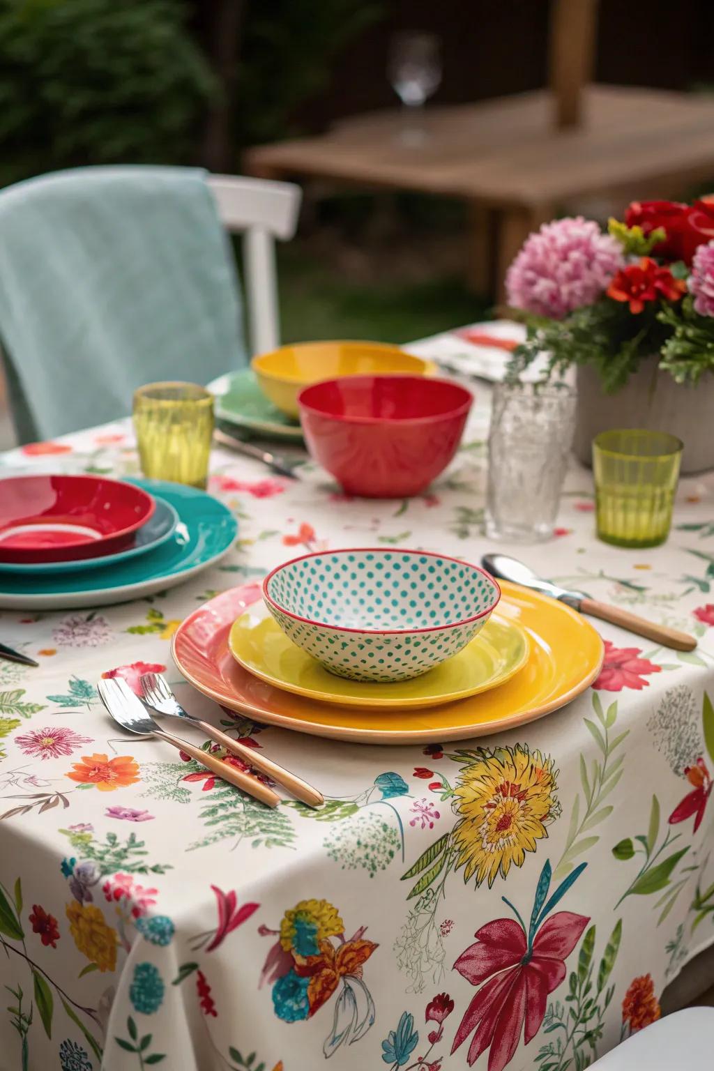 A spring-inspired table setting makes every meal feel special.