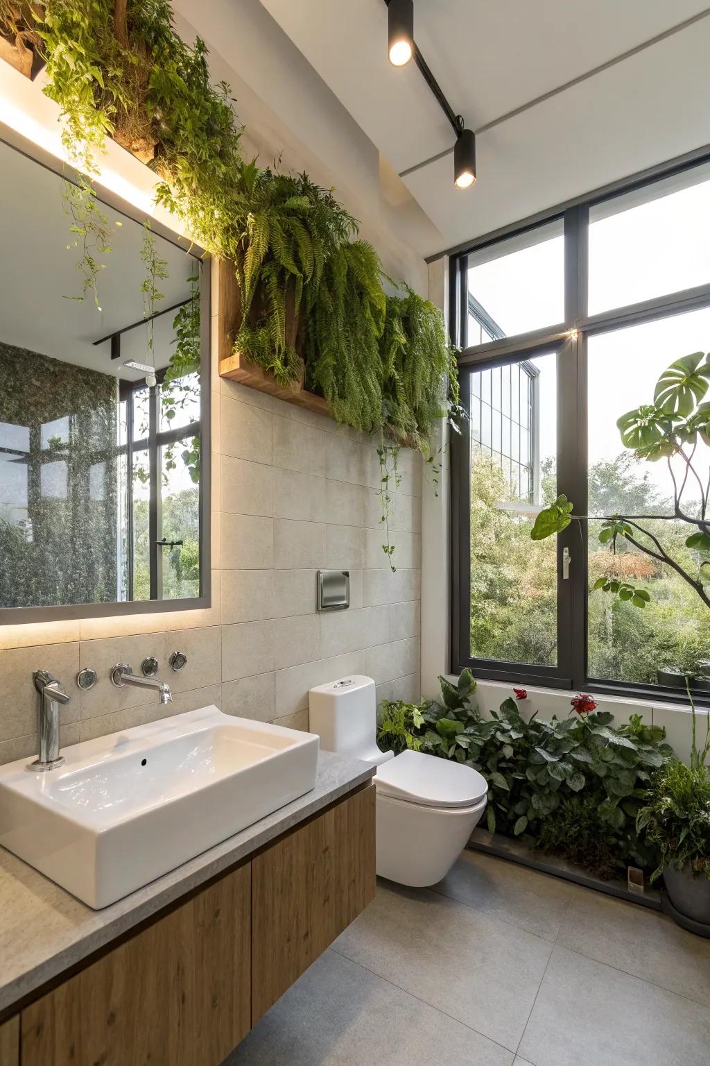 Eco-conscious fixtures contribute to a sustainable and efficient bathroom.