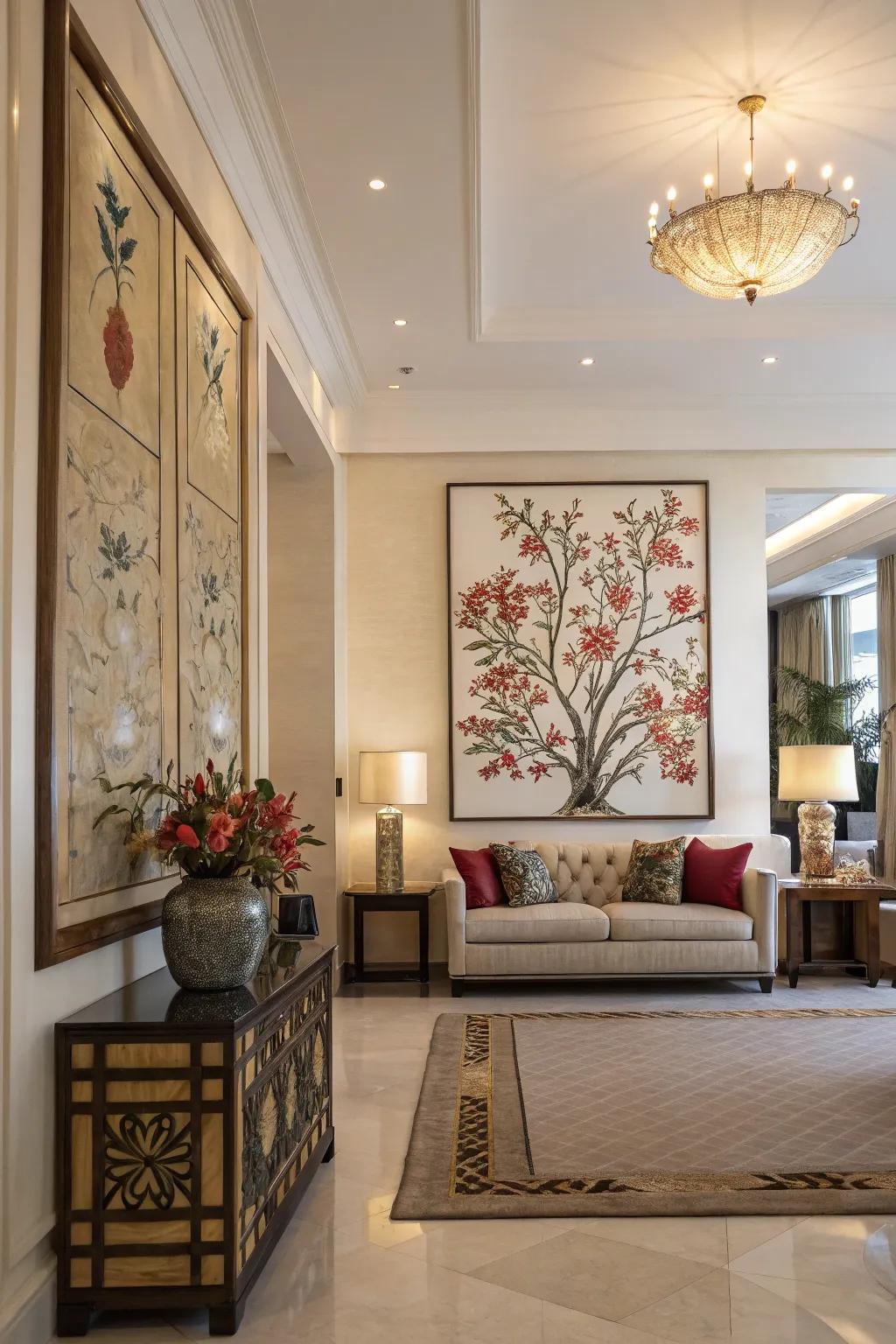 A thoughtfully selected artwork can redefine a room.