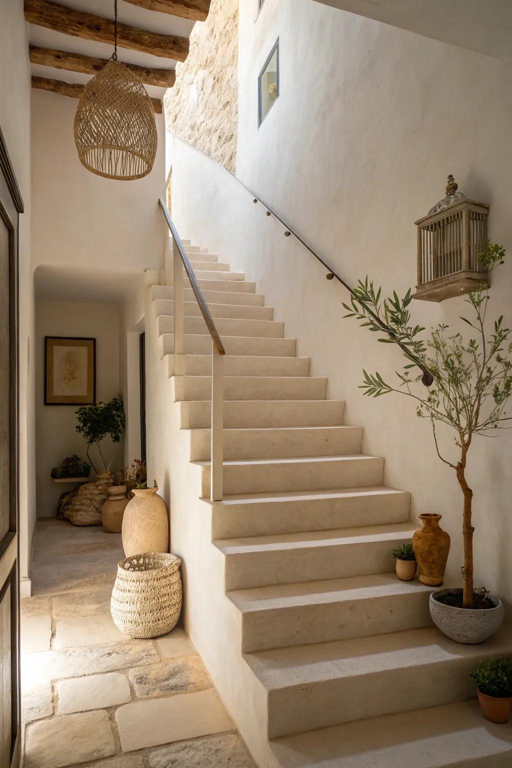 Welcome simplicity with a minimalist staircase design.