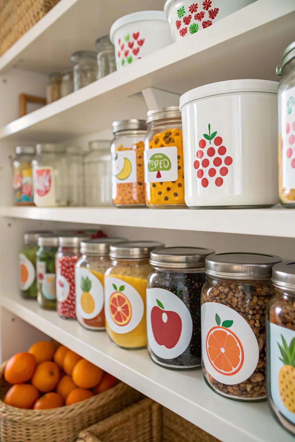 Spice up your kitchen with fun, food-themed stickers.
