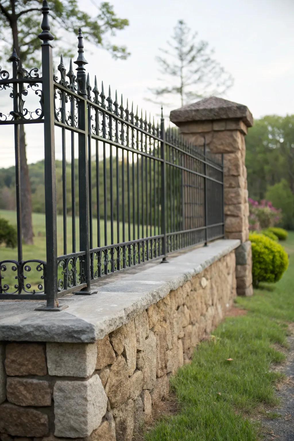 A fence design that balances privacy with visibility.