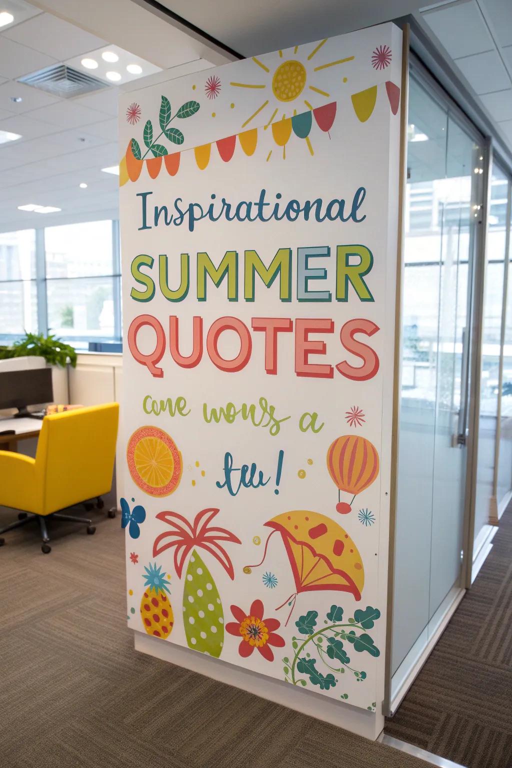 Inspire and uplift with a board full of summer fun quotes.