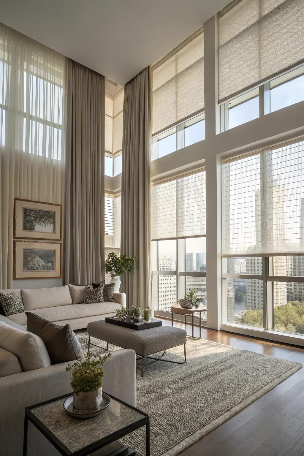 Window blinds that move for style and convenience.