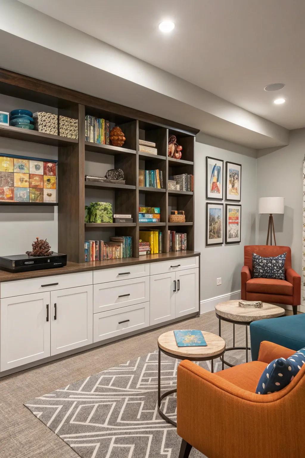 Efficient storage keeps the room clutter-free.