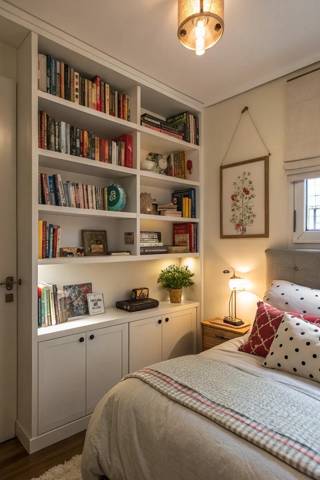 Use open shelving to showcase the style.