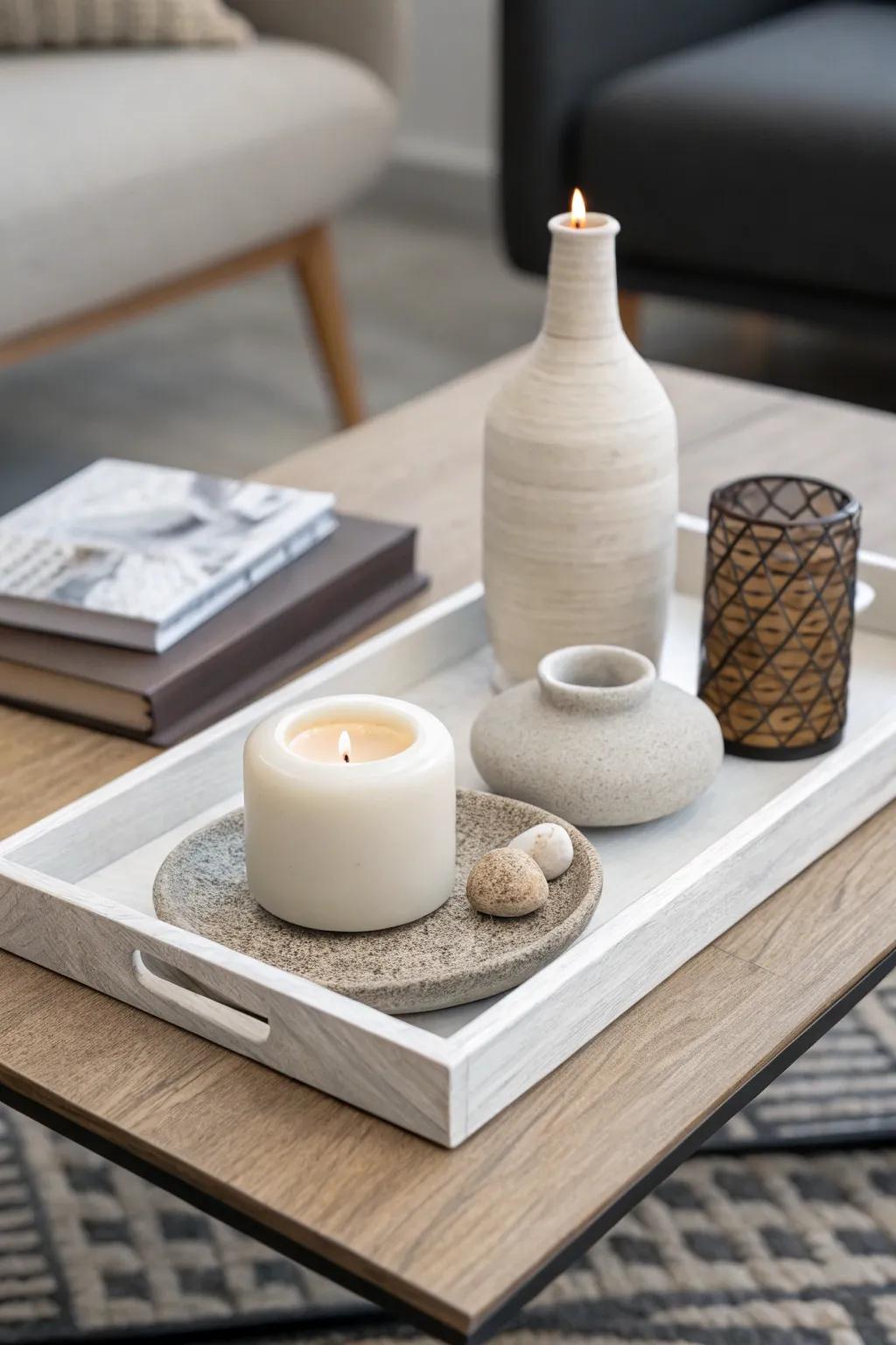A modern side table displaying minimalist elegance.