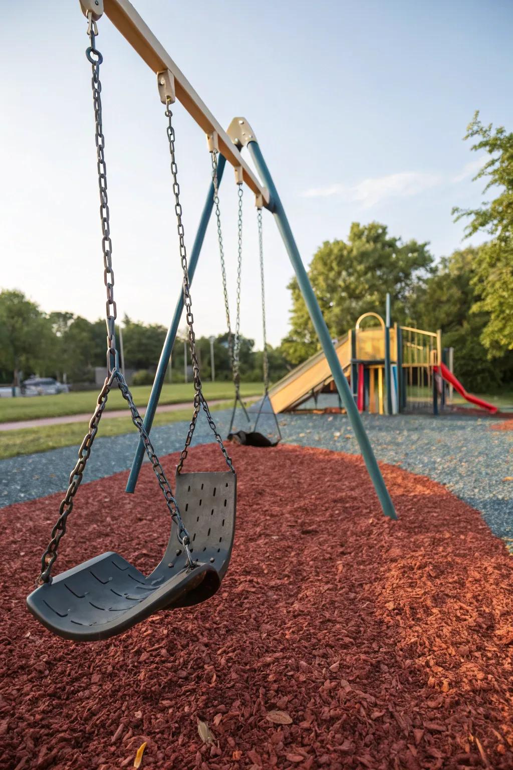 Ensure safety and elegance with rubber mulch.