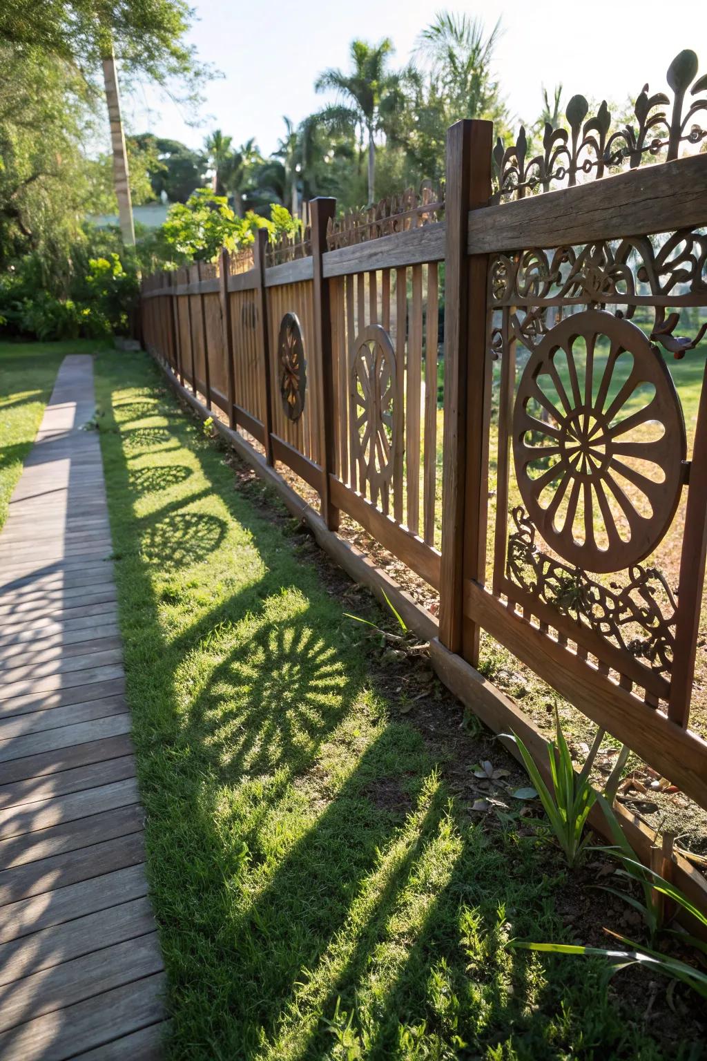 Fancy shapes create captivating shadow play.