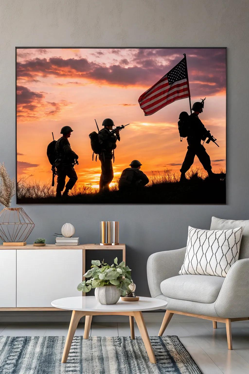 Dramatic silhouettes capturing the essence of sacrifice.