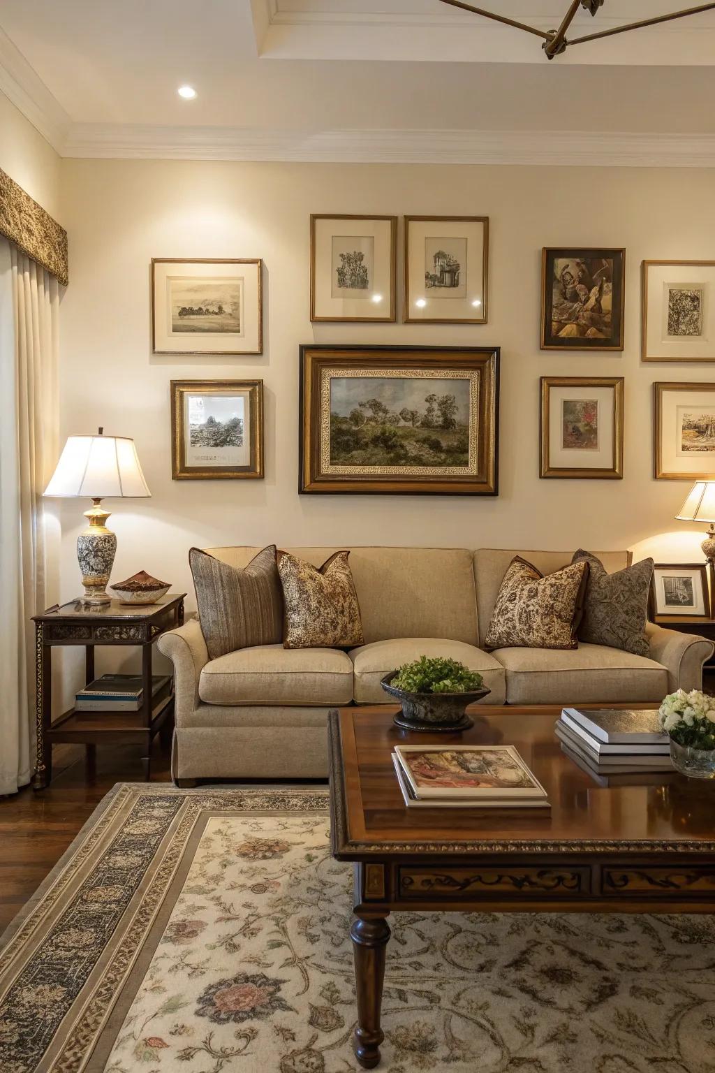 Any space gains timeless elegance with framed art.