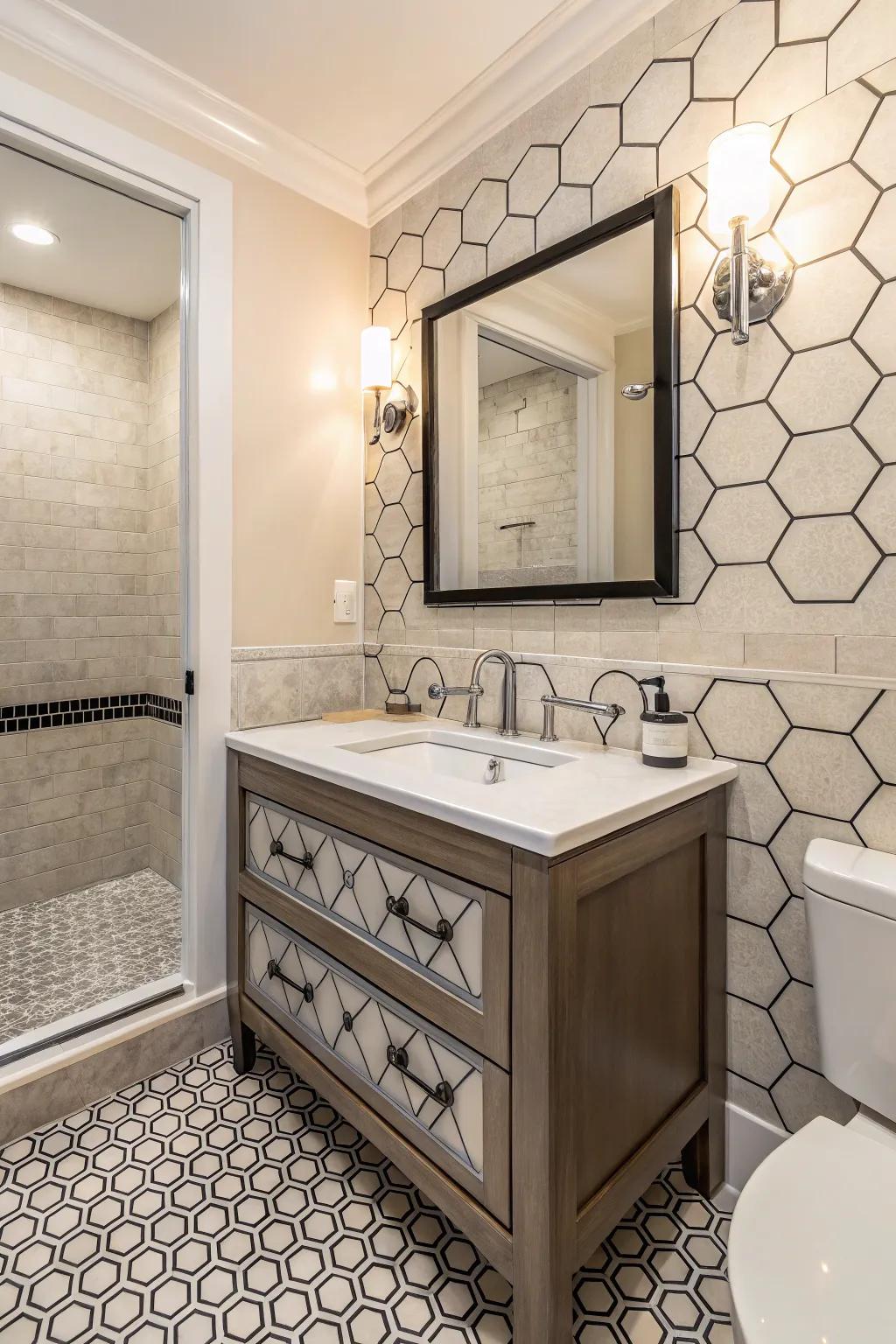 A combination of modern and classic aspects fosters timeless elegance.