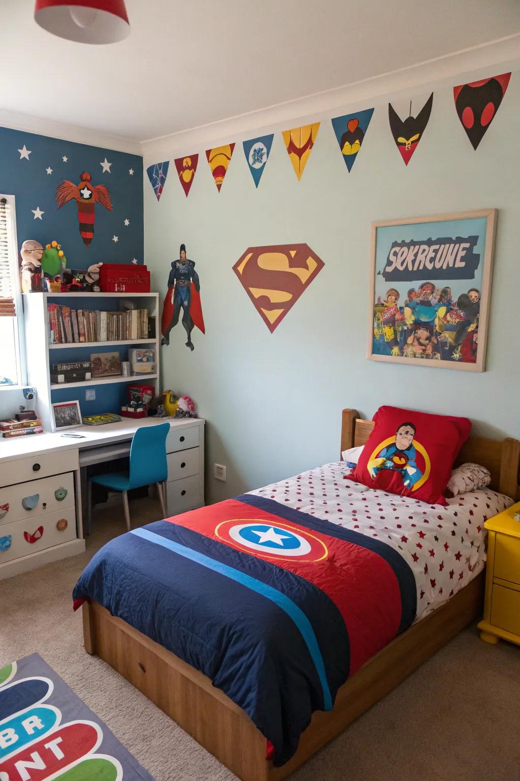 Personalized stickers add a unique and personal touch to a child's room.