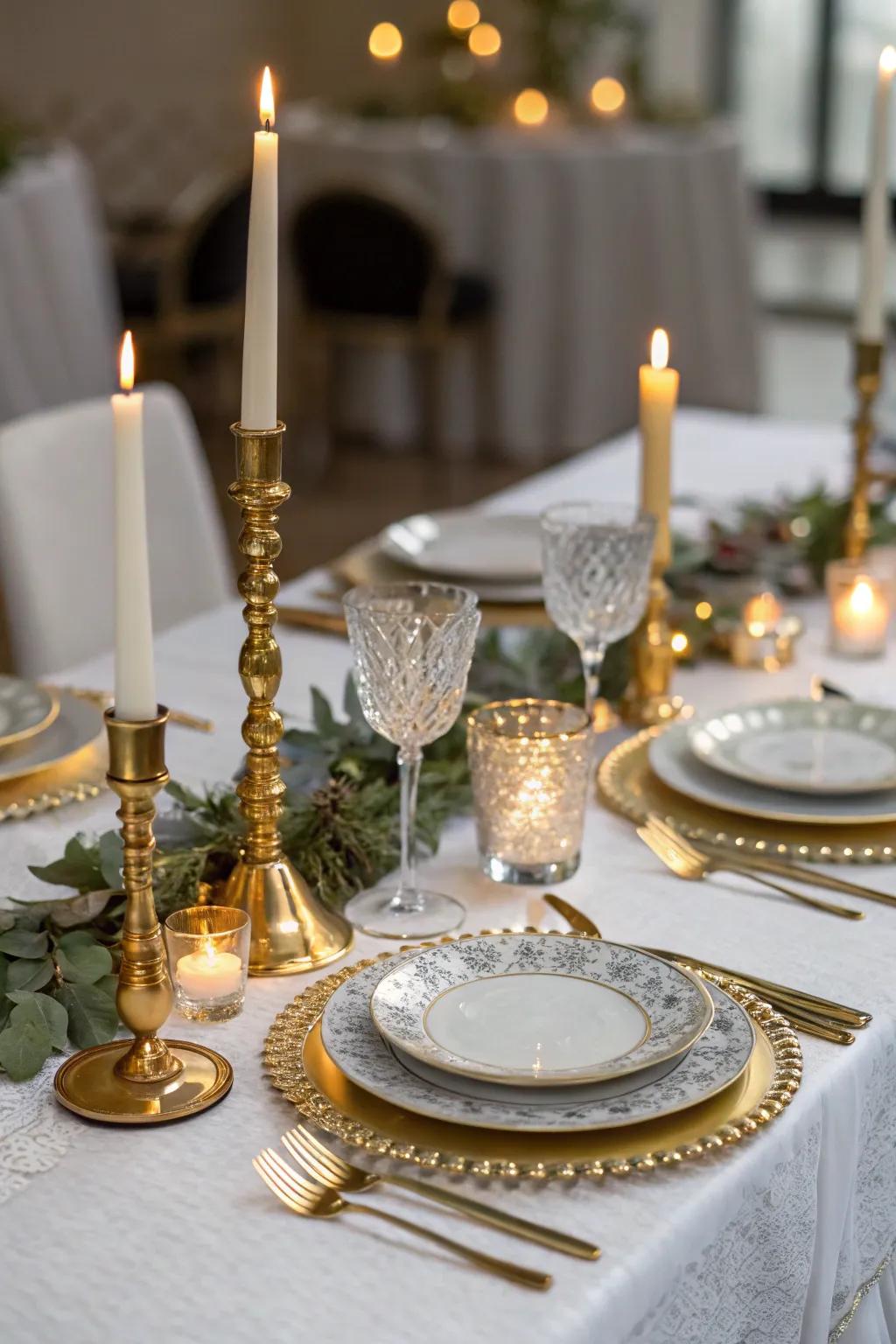 Create a luxurious dining experience with stylish table settings.