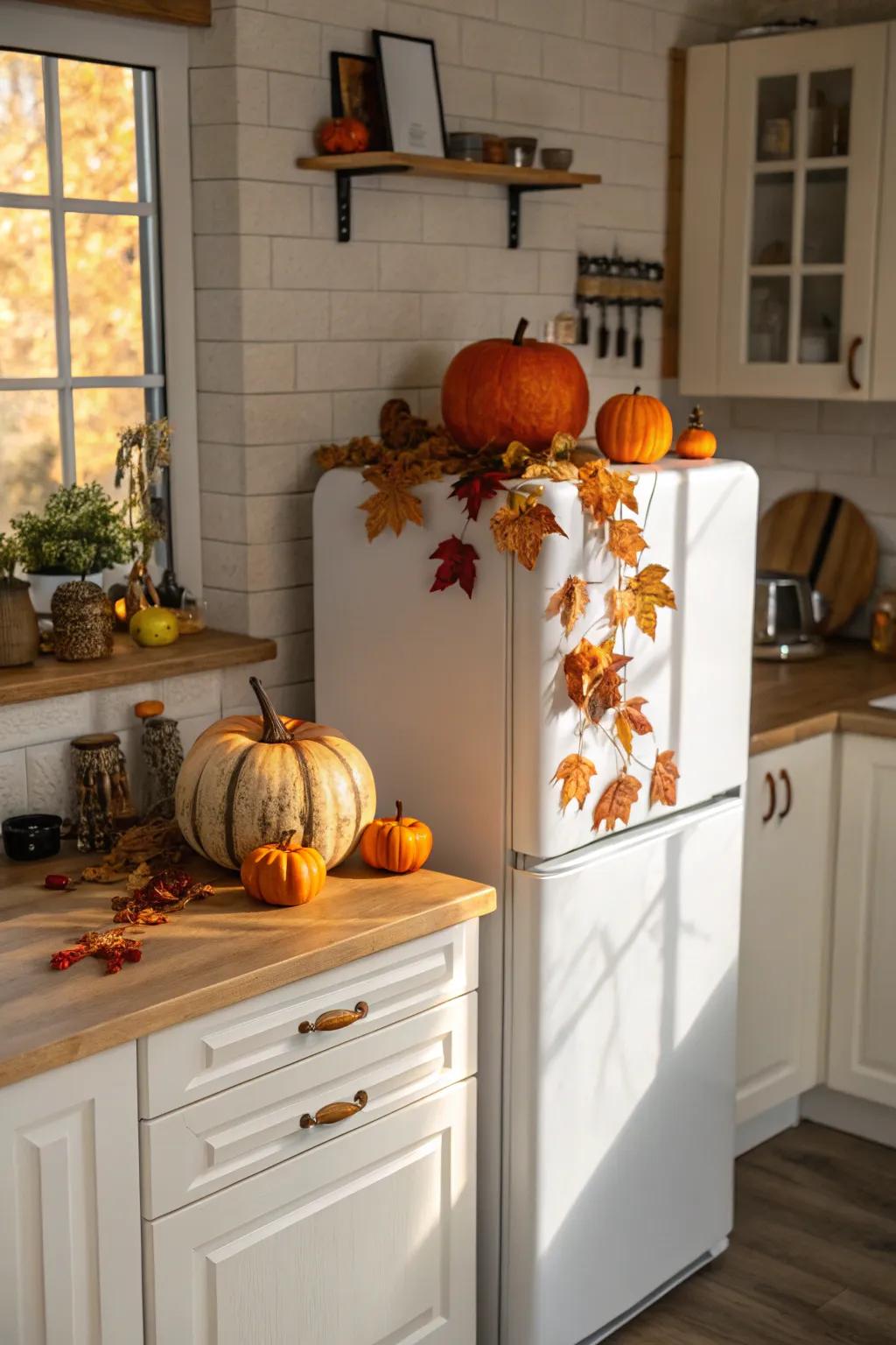 Seasonal decor reflects the changing seasons.