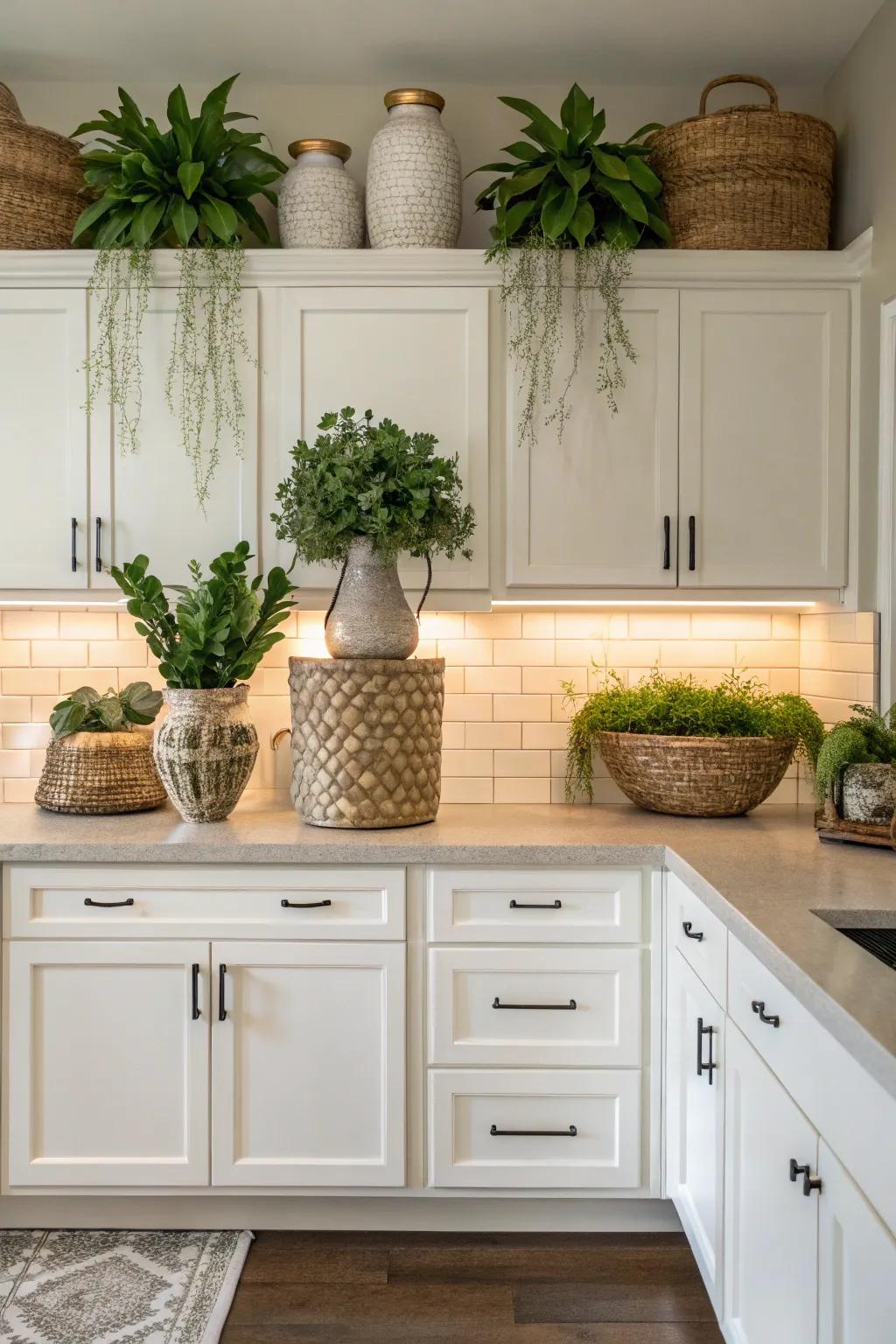 Accomplish a well-balanced visual with arrangements of symmetrical décor.