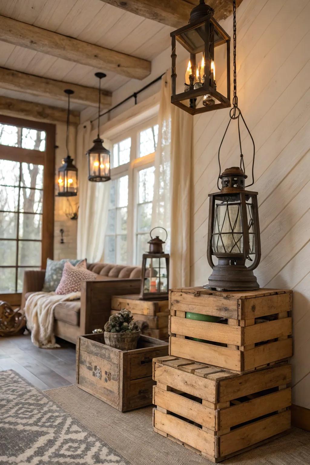 Classic and country decor for winter charm