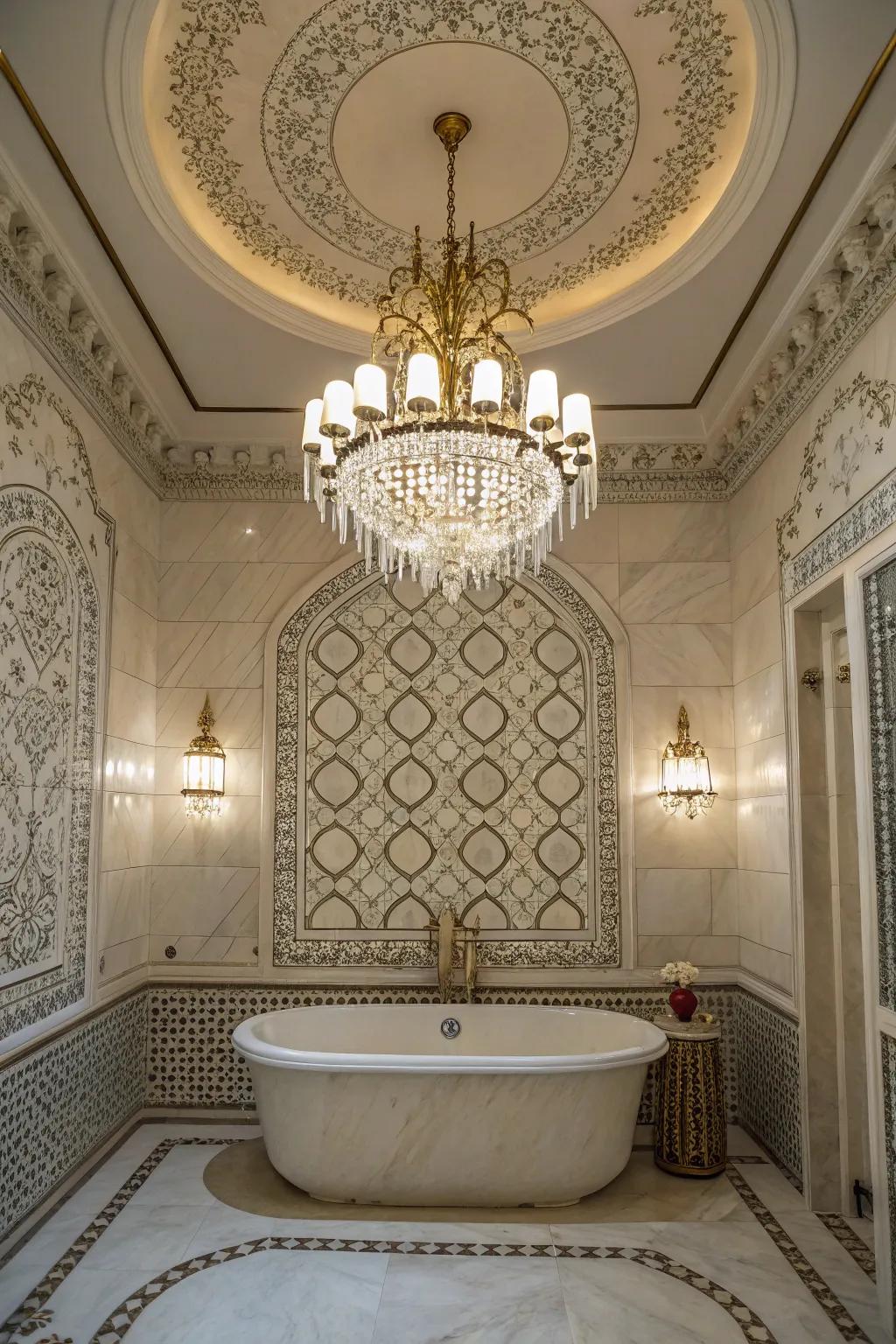 Fancy details add elegance and a personal touch to your restroom.