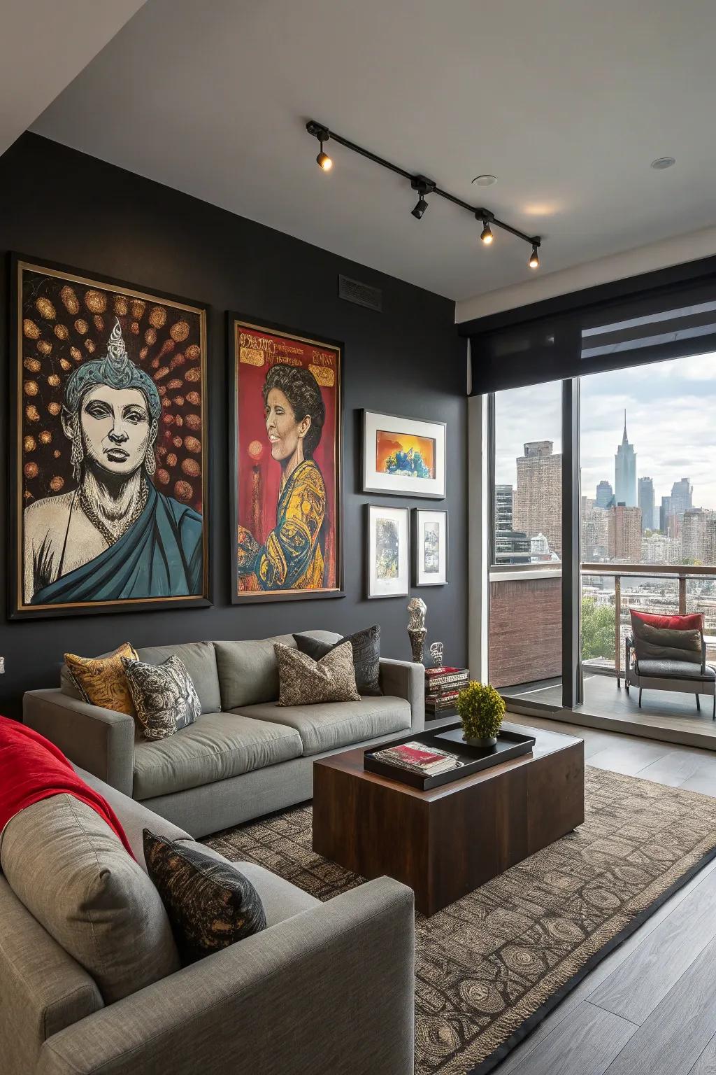 Cultural themes in artwork bring character and appeal.