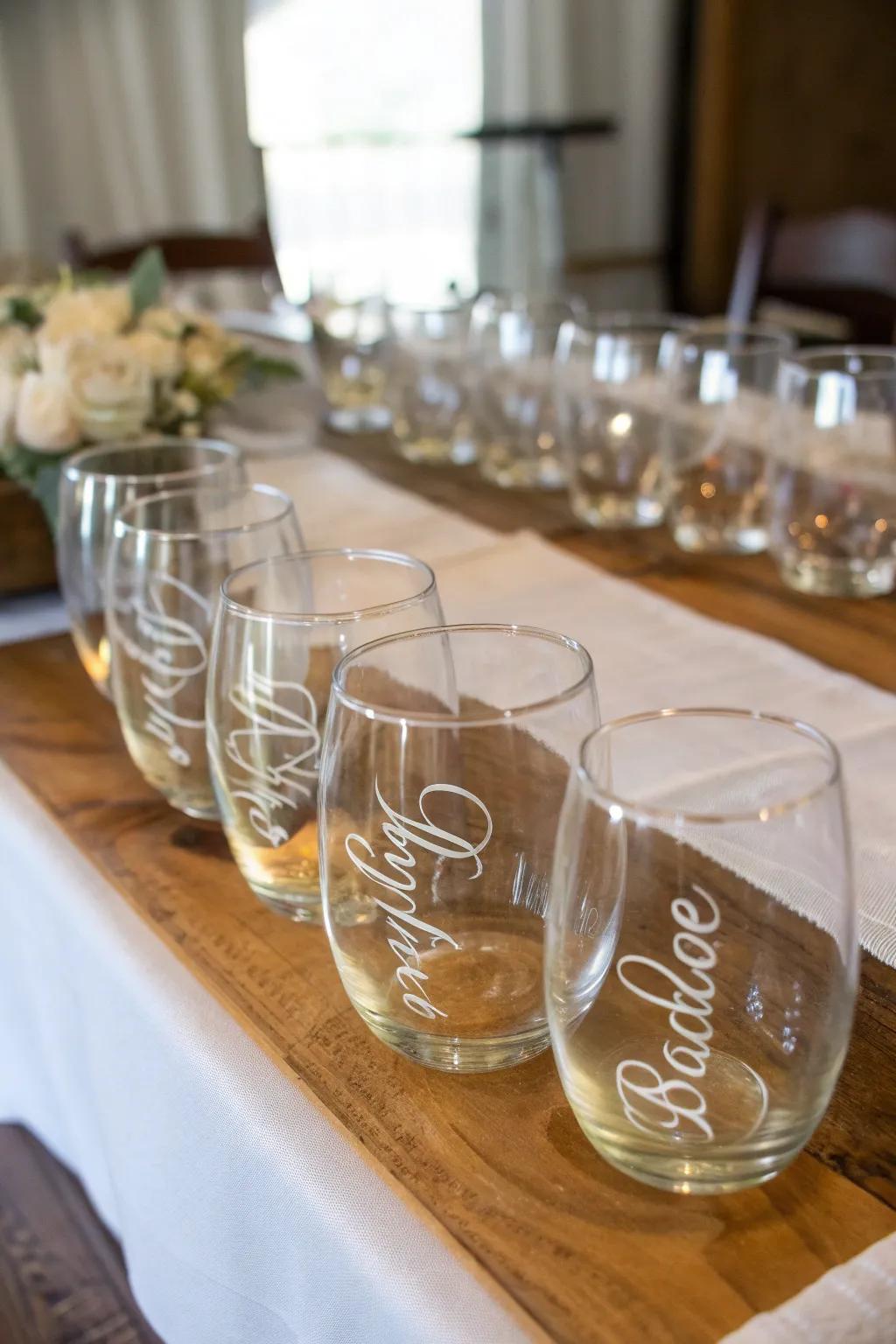 Customized drinkware that functions as a keepsake.