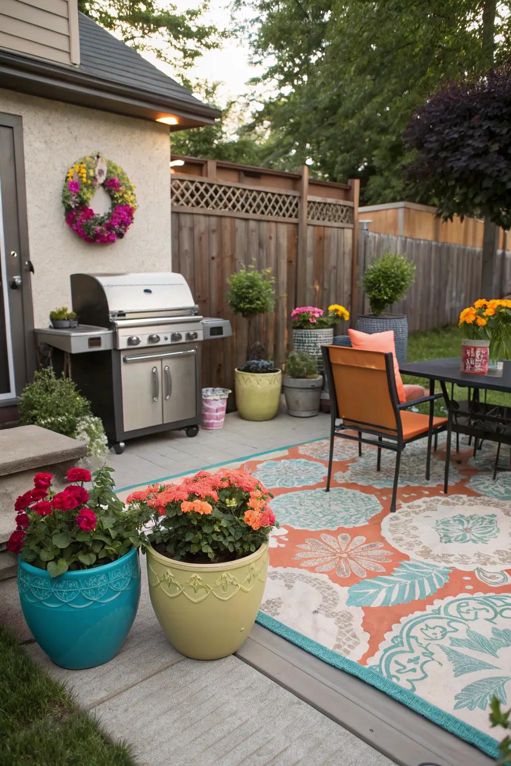 Decoration really makes the BBQ space your own.