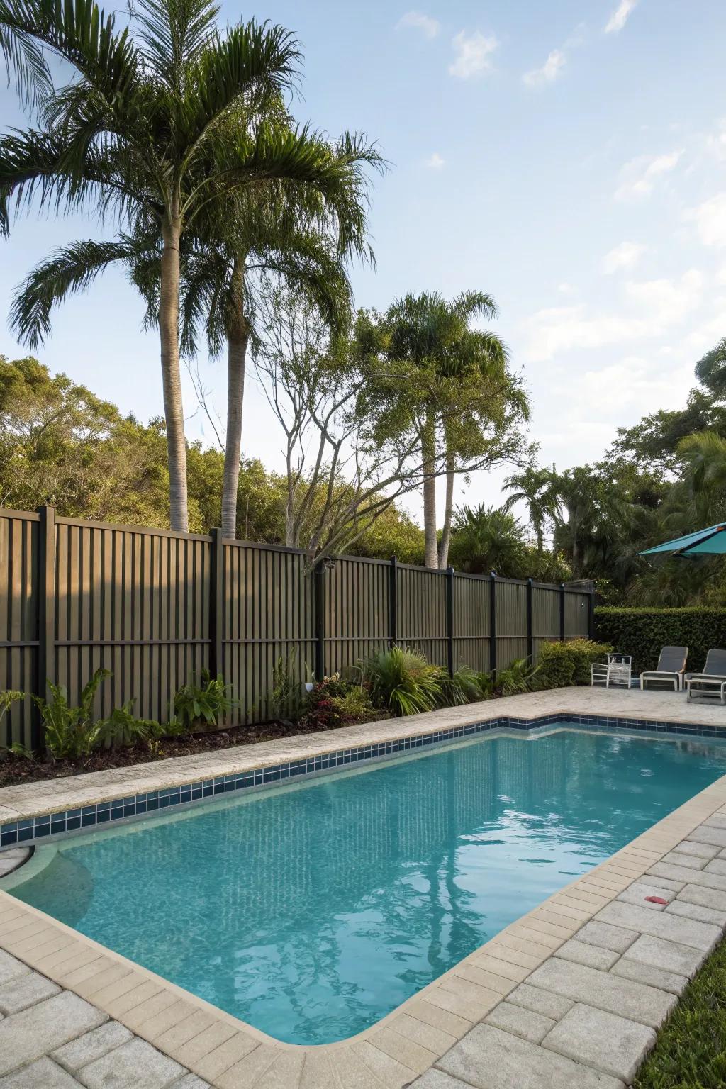 A seclusion barrier enhances the tropical subject while guaranteeing isolation.