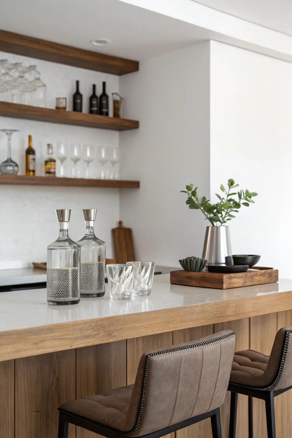 Understated decor makes for a calm and uncluttered space.